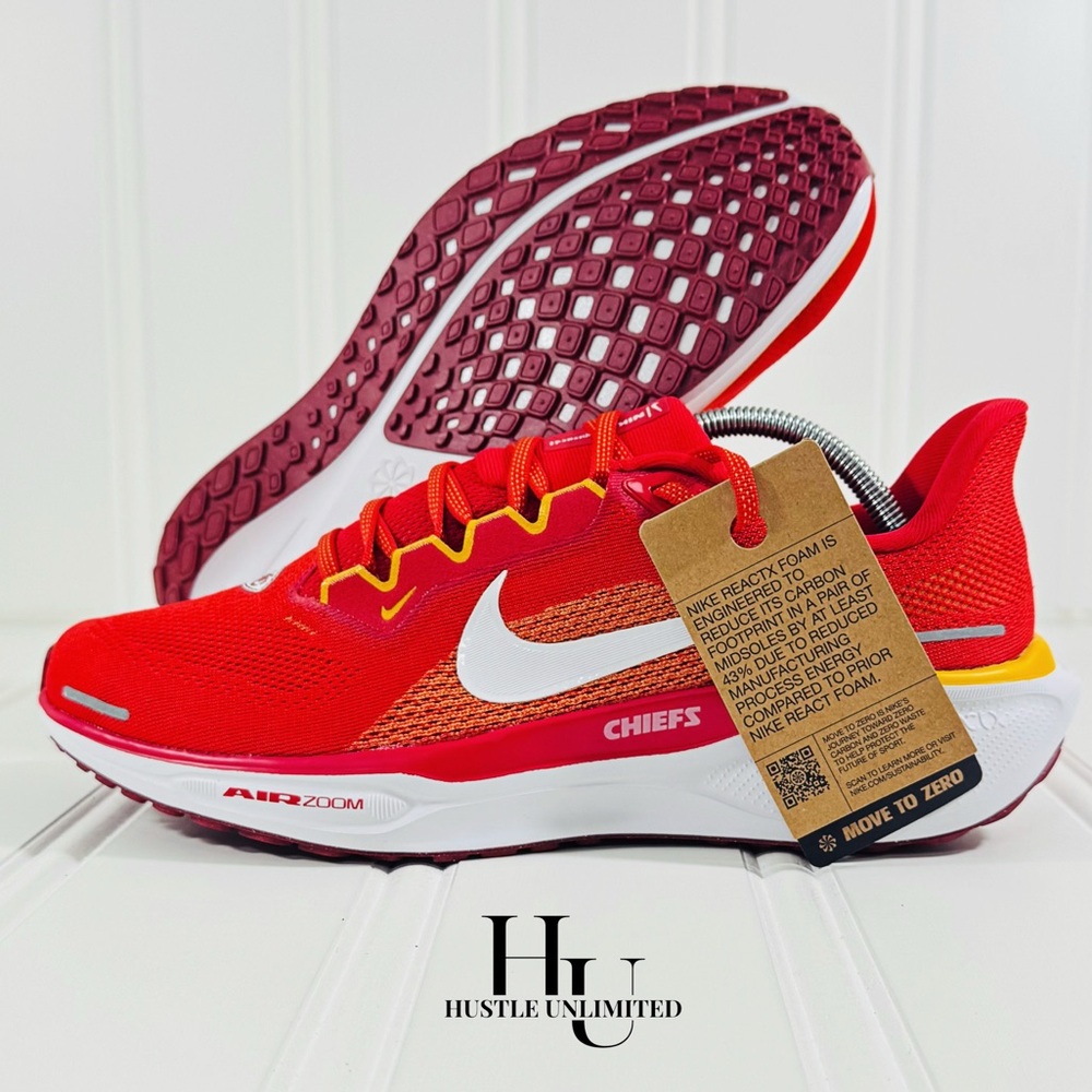 Nike Air Zoom Pegasus 41 Kansas City Chiefs NFL Running Sneakers Men’s Size 10.5